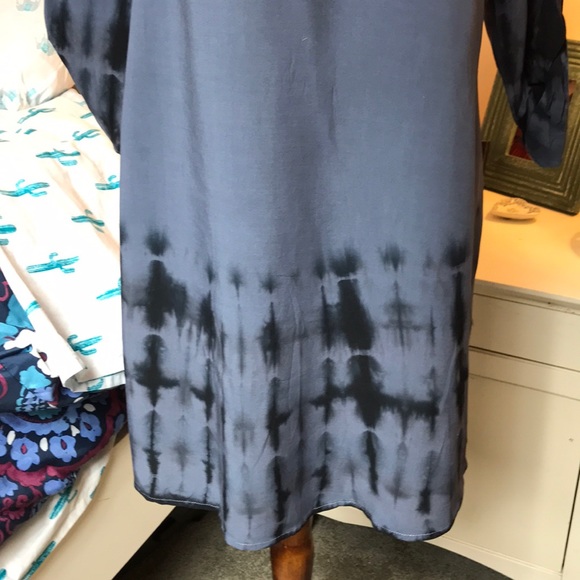 Tie dye dress. Blue - Picture 2 of 6